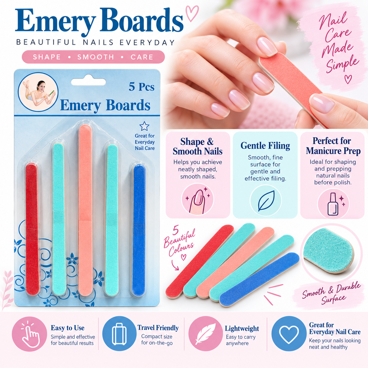WFUK-150-02.png Nail Emery Boards – 5-Pack Double-Sided Manicure Files