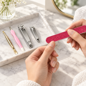 Glitter Nail File – Double-Sided Manicure & Pedicure Emery Board