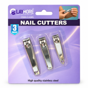 Nail Clippers Set – 3-Piece Stainless Steel Style Manicure Cutters