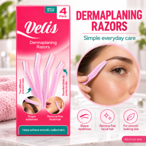 Dermaplaning Razors – 4-Pack Single-Blade Facial & Brow Razors