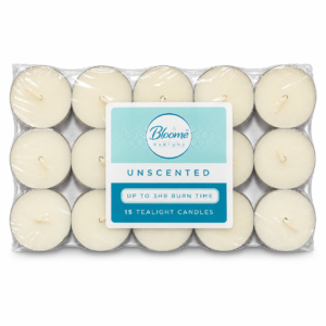 Unscented Tea Light Candles – 15-Pack Everyday Decorative Candles