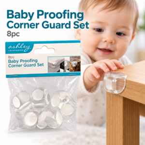 Baby Proofing Corner Guards – 8-Pack Clear Self-Adhesive Protectors