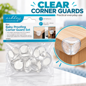 Baby Proofing Corner Guards – 8-Pack Clear Self-Adhesive Protectors