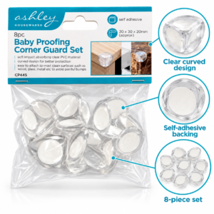 Baby Proofing Corner Guards – 8-Pack Clear Self-Adhesive Protectors