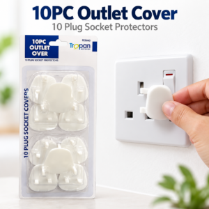 UK Plug Socket Inserts – 10-Pack Plastic Socket Covers