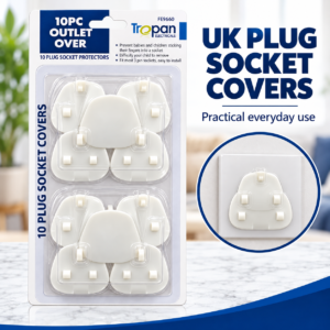 UK Plug Socket Inserts – 10-Pack Plastic Socket Covers