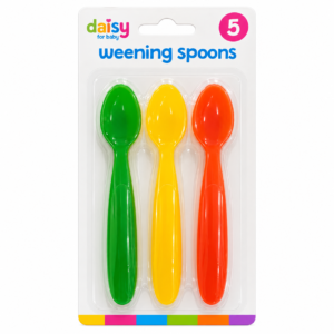 Baby Feeding Spoons – 3-Pack Colourful Easy-Grip Weaning Spoons