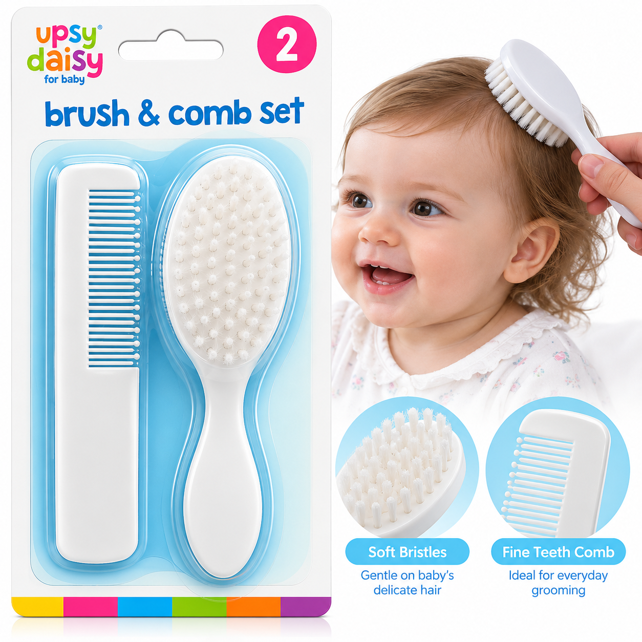 WFUK-165-02.png Baby Brush & Comb Set – 2-Piece Gentle Grooming Kit
