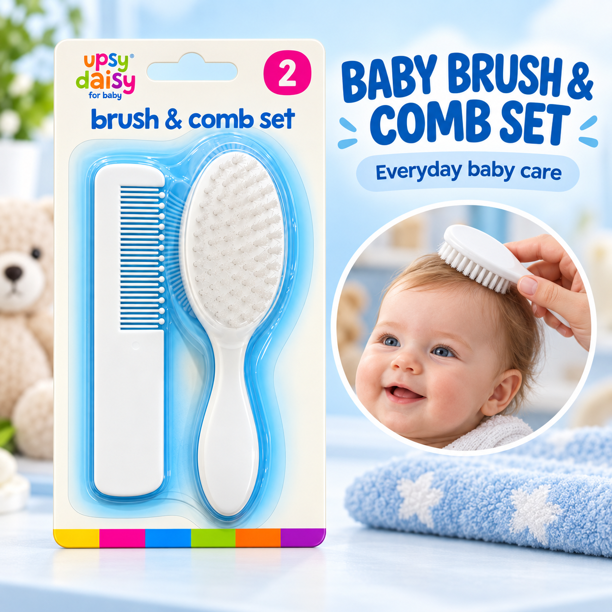 WFUK-165-04.png Baby Brush & Comb Set – 2-Piece Gentle Grooming Kit