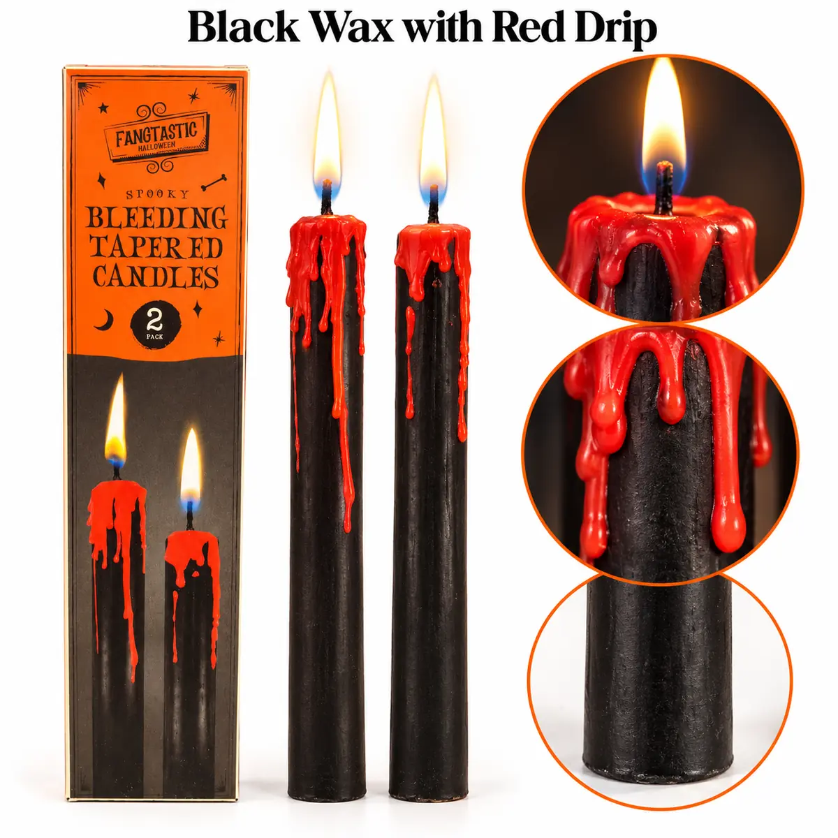 WFUK-169-03.webp Bleeding Taper Candles – 2-Pack Black Candles with Red Drip Effect