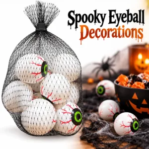 Spooky Eyeball Decorations – 9-Pack Halloween Props