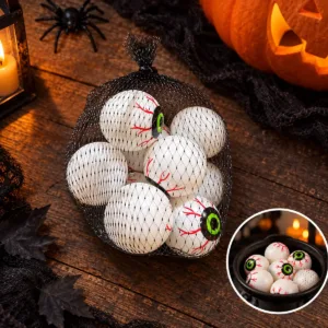 Spooky Eyeball Decorations – 9-Pack Halloween Props