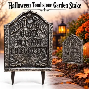 Halloween Tombstone Garden Stake – Gone But Not Forgotten Design