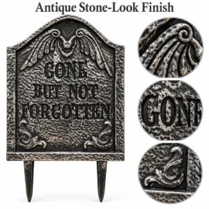 Halloween Tombstone Garden Stake – Gone But Not Forgotten Design