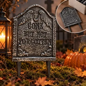 Halloween Tombstone Garden Stake – Gone But Not Forgotten Design