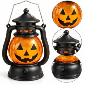 Pumpkin Halloween Lantern – Light-Up Hanging Decoration