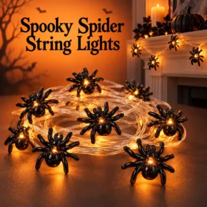 Spider String Lights – Halloween Decorative Lights