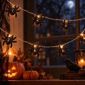 Spider String Lights – Halloween Decorative Lights