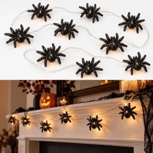 Spider String Lights – Halloween Decorative Lights