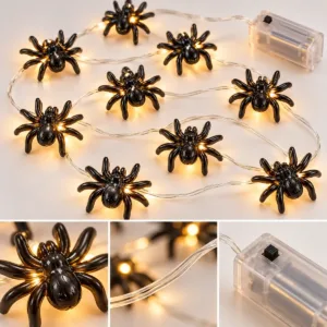 Spider String Lights – Halloween Decorative Lights