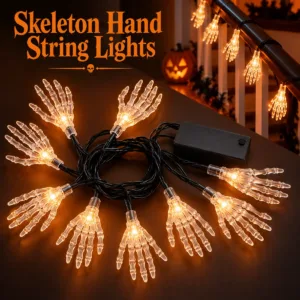 Skeleton Hand String Lights – Halloween Decorative Lights