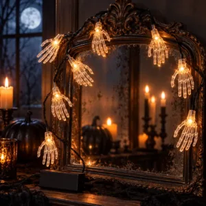 Skeleton Hand String Lights – Halloween Decorative Lights