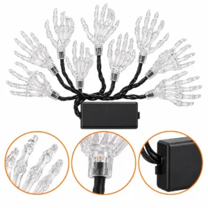 Skeleton Hand String Lights – Halloween Decorative Lights