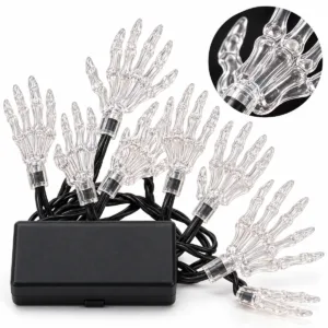 Skeleton Hand String Lights – Halloween Decorative Lights