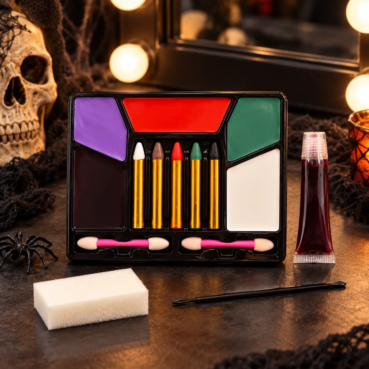 WFUK-194-04-1.webp Halloween Makeup Set – Face Paint Palette, Crayons and Accessories