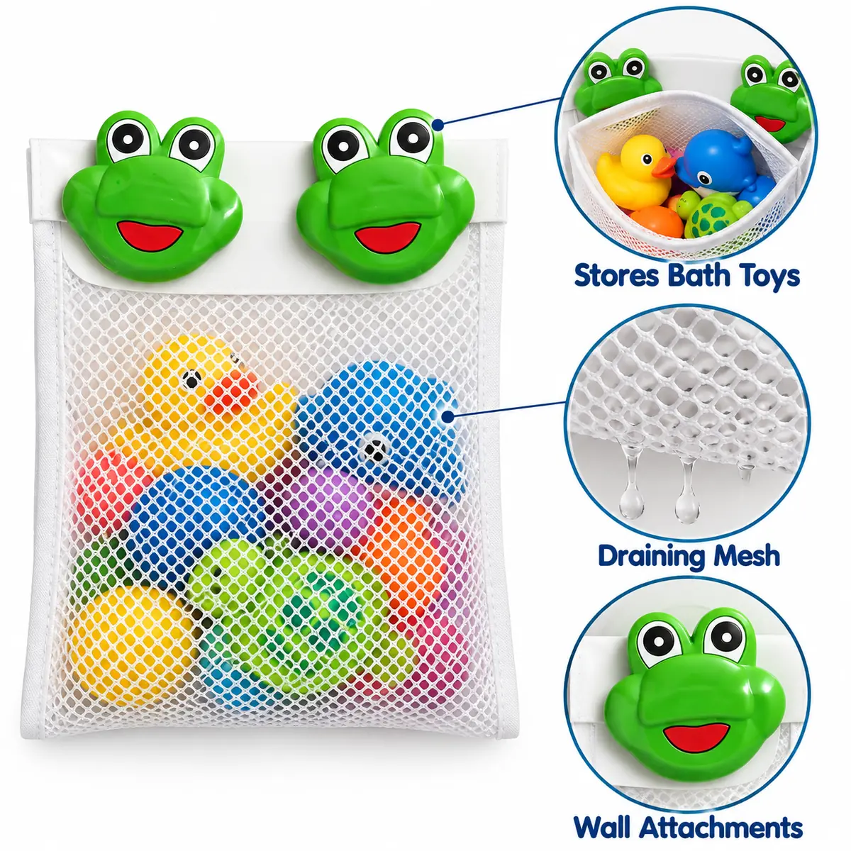 WFUK-204-03-1.webp Frog Bath Toy Tidy – Wall-Hanging Mesh Storage Bag