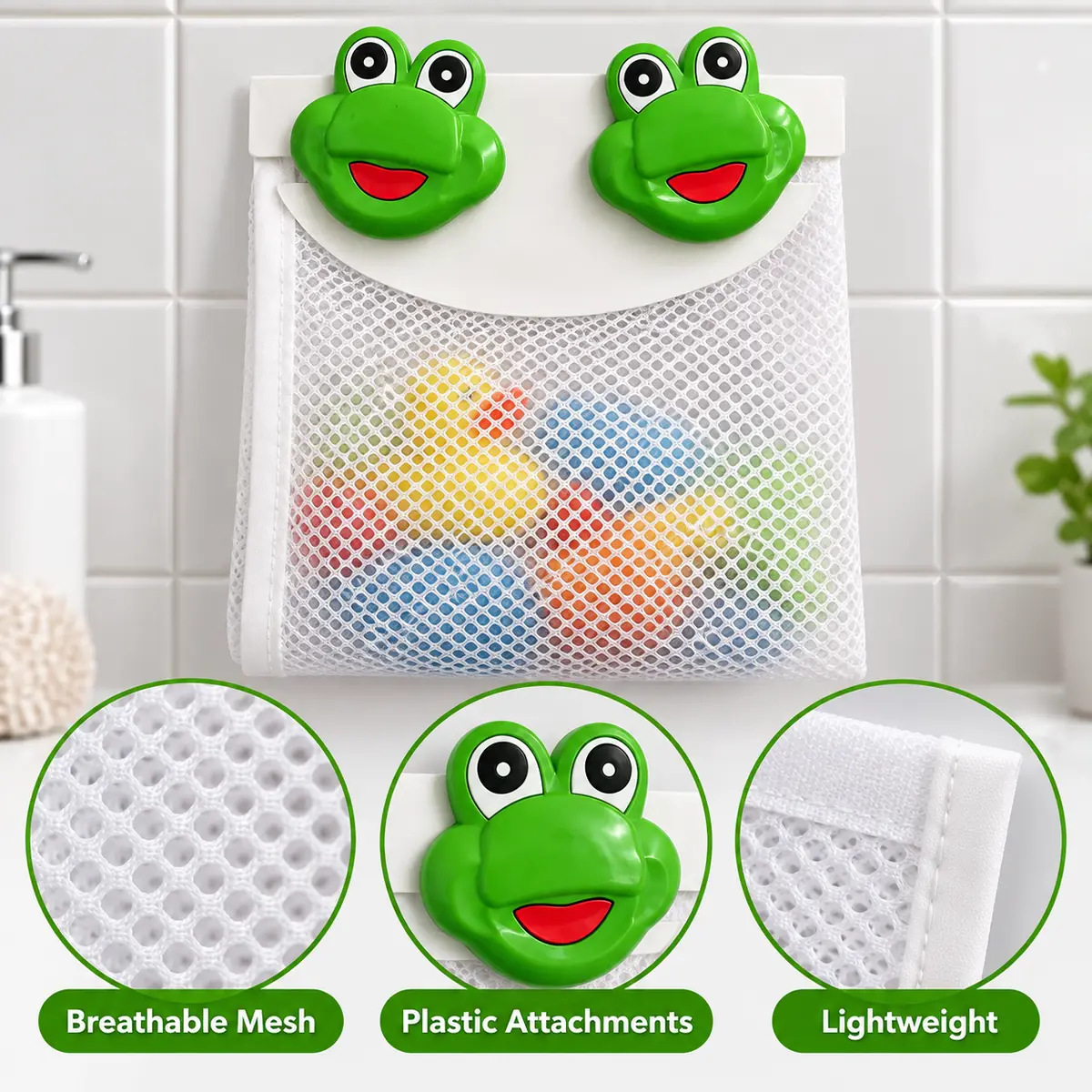WFUK-204-04.webp Frog Bath Toy Tidy – Wall-Hanging Mesh Storage Bag