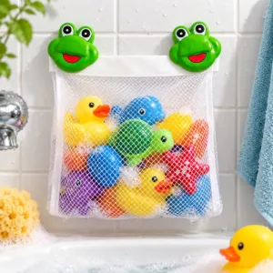 Frog Bath Toy Tidy – Wall-Hanging Mesh Storage Bag