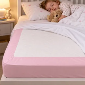 Disposable Baby Bed Mats – 3-Pack Pink Absorbent Pads
