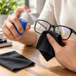 Lens Cleaner Spray and Cloth – 30ml Eyeglasses Cleaning Set