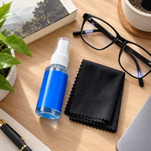 Lens Cleaner Spray and Cloth – 30ml Eyeglasses Cleaning Set