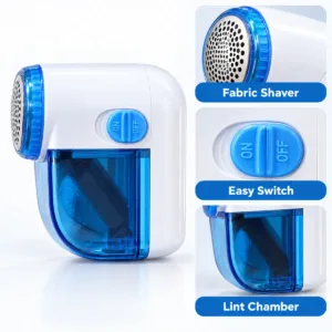 Electric Fabric Lint Remover – Portable Fabric Shaver with Collection Chamber