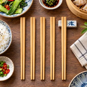 Reusable Bamboo Chopsticks – 5-Pair Reusable Dining Set
