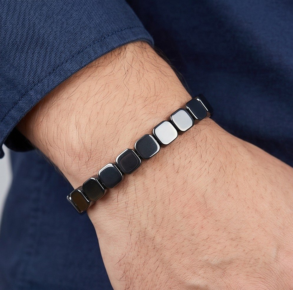 WhatsApp-Image-2026-05-21-at-7.34.24-AM-1.jpeg Men's Hematite Bead Bracelet – Minimalist Stretch Wristwear