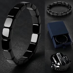 Men's Hematite Bracelets – 2-Pack Stretch Wristwear