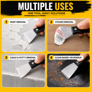 Decorator Scraper Set – 3-Piece Filling & Surface Prep Tools
