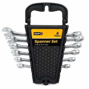 Metric Combination Spanner Set – 6-Piece with Storage Rack