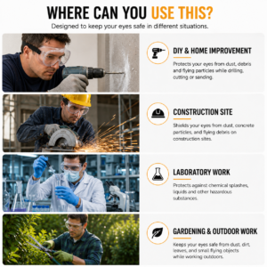 Clear Safety Goggles – Indirect-Vent DIY Eye Protection