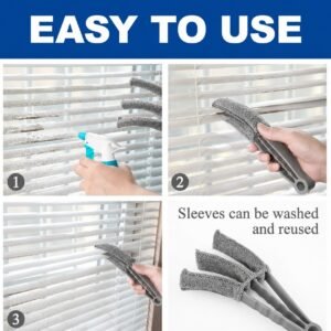 Venetian Blind Cleaner – Triple-Finger Microfibre Dusting Brush