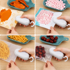 Mini Bag Heat Sealer with Cutter – Portable Food Storage Sealer