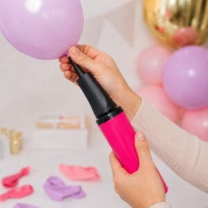 Pink Hand Balloon Pump – Manual Pump for Party Balloons
