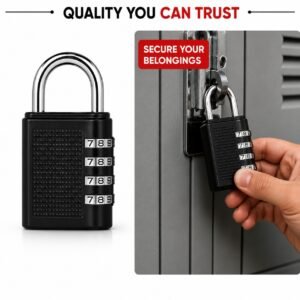 4-Digit Combination Padlock – Keyless Security Lock