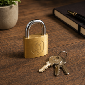 Brass Padlock Set – 2-Piece Keyed Locks for Everyday Security