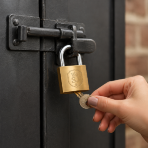 Brass Padlock Set – 2-Piece Keyed Locks for Everyday Security