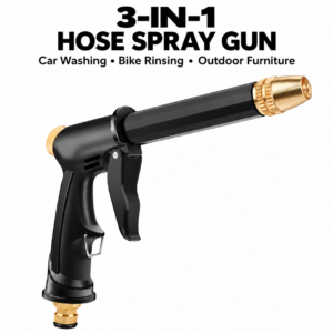 3-in-1 Hose Spray Gun for Car Washing, Bike Rinsing & Outdoor Furniture