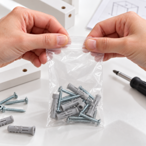 Clear Resealable Grip Seal Bags – 50 Pack, 3 Assorted Sizes
